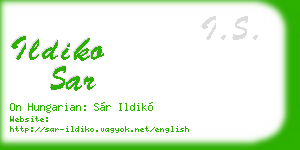 ildiko sar business card