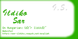 ildiko sar business card